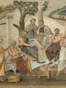 Philosophers, Mosaic, Villa Albani