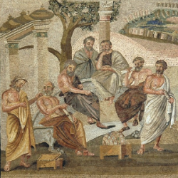Philosophers, Mosaic, Villa Albani